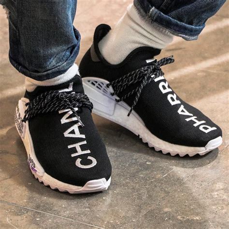 chanel pharrell joint shoes|adidas nmd human race price.